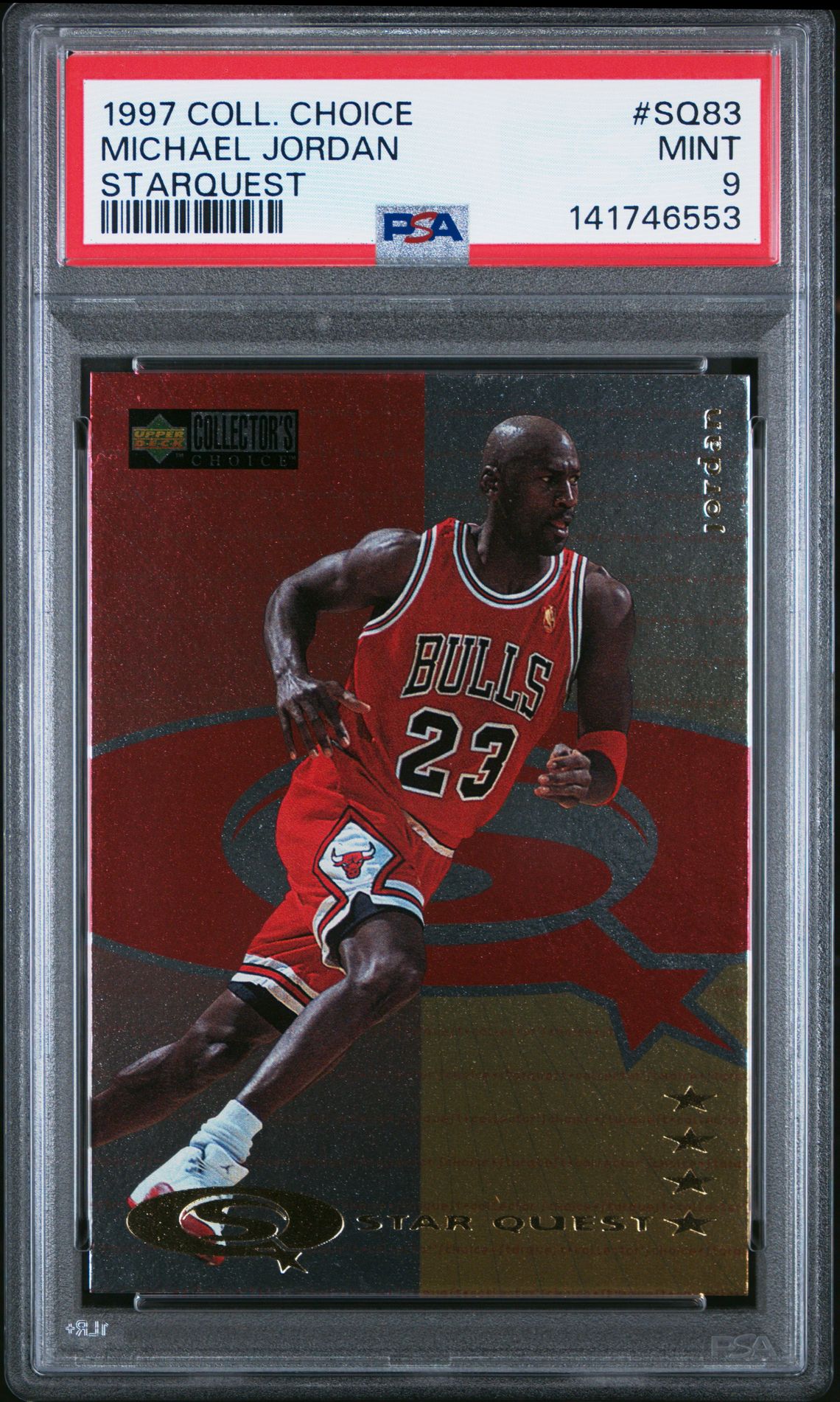 1997 Collector's Choice Starquest Michael Jordan #Sq83 (Starquest) Mint 9 front