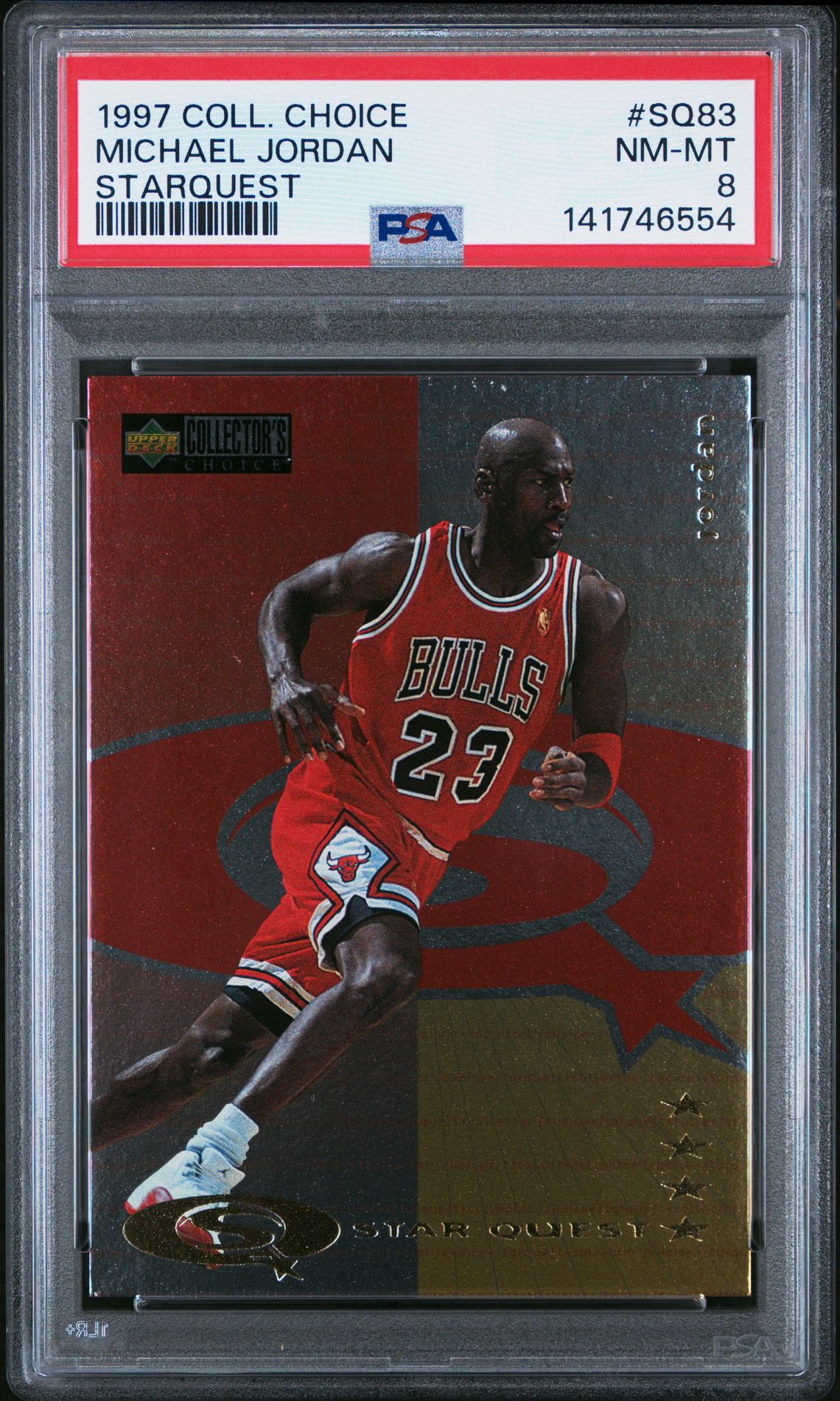 1997 Collector's Choice Starquest Michael Jordan #Sq83 (Starquest) Nm-Mt 8 front