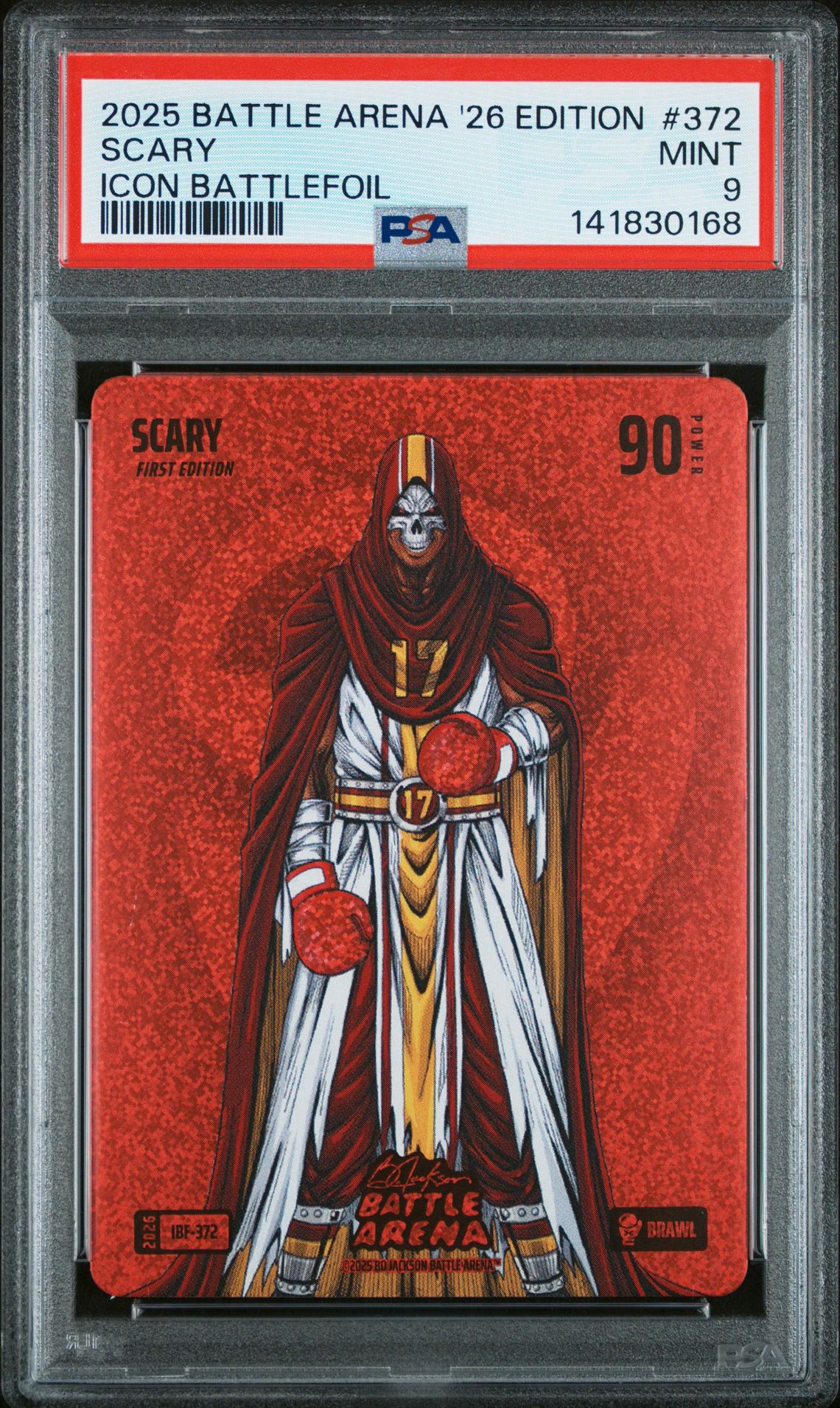 2025 Bo Jackson Battle Arena 2026 Edition Icon Battlefoil Scary #372 Mint 9 front