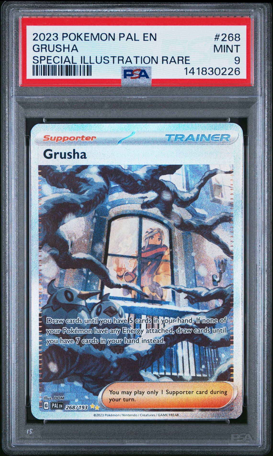 2023 Pokemon Pal En-Paldea Evolved Grusha #268 (Special Illustration Rare) Mint 9 front