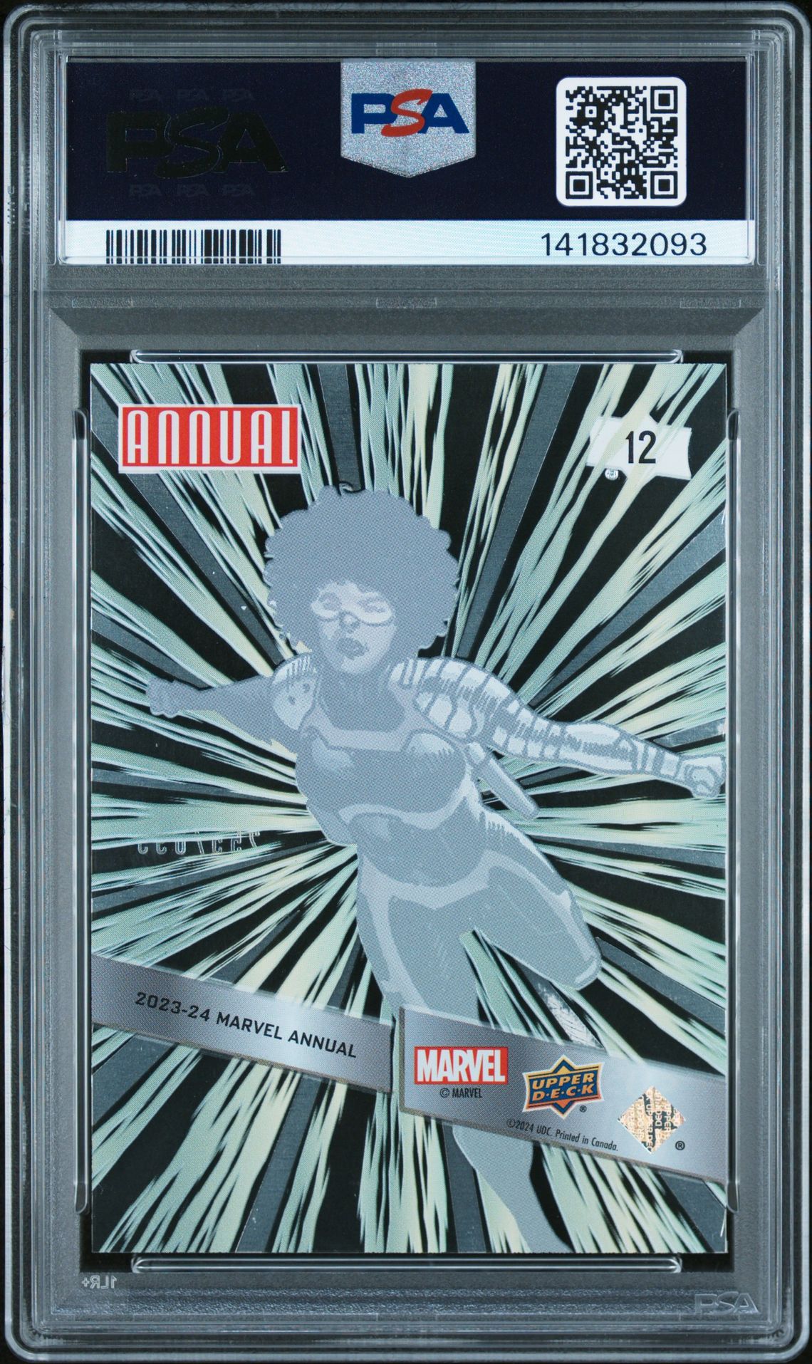 2023-2024 Upper Deck Marvel Annual Suspended Animation Misty Knight #12 Nm-Mt 8 back