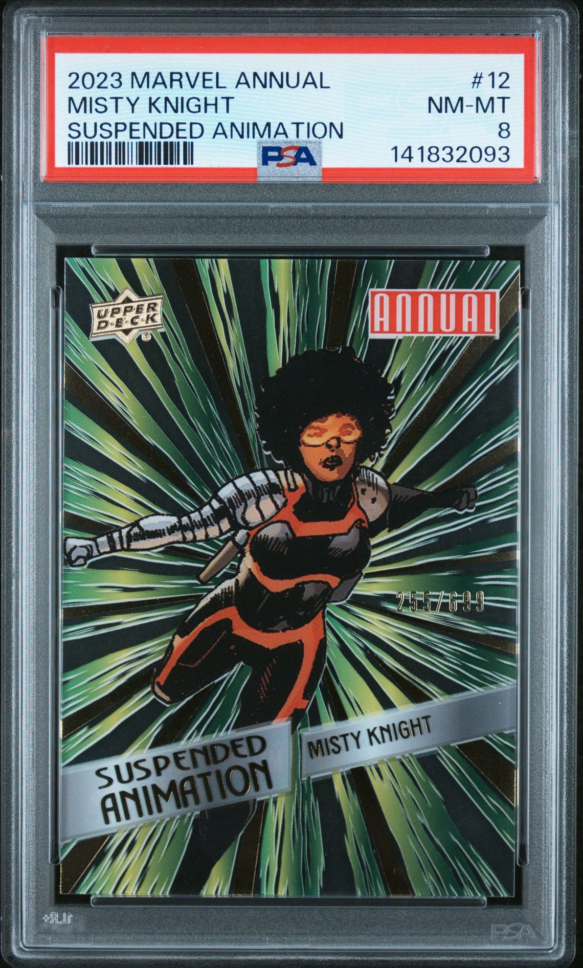 2023-2024 Upper Deck Marvel Annual Suspended Animation Misty Knight #12 Nm-Mt 8 front