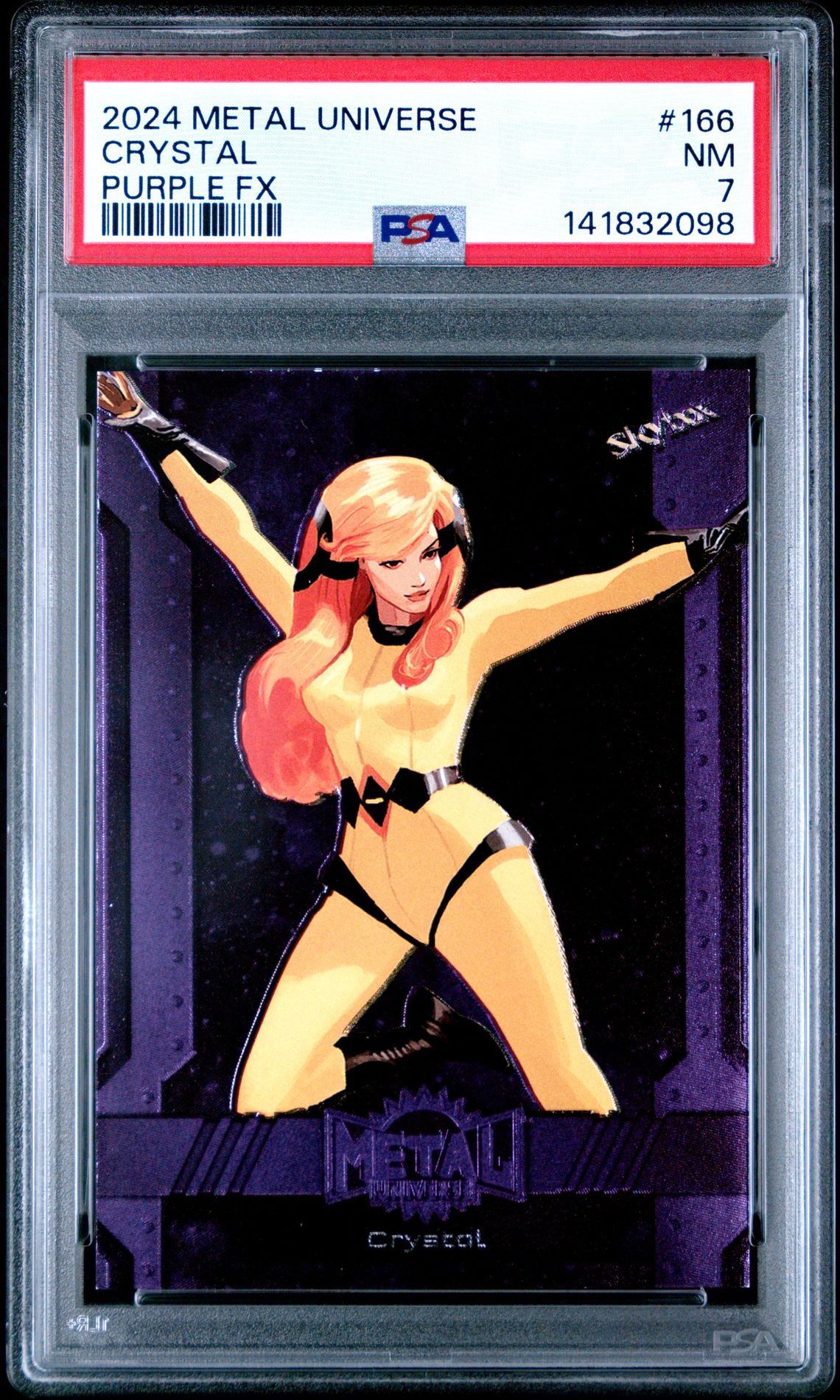 2024 Skybox Metal Universe Avengers Crystal #166 (Purple Fx) Nm 7 front