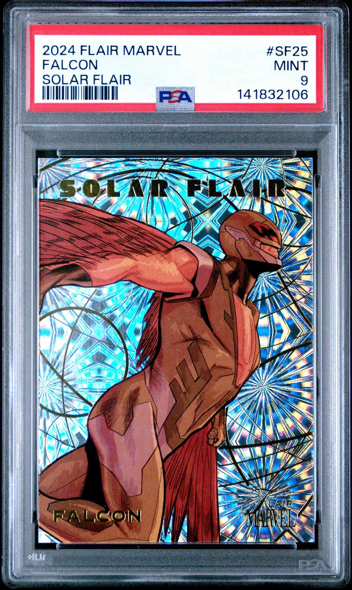 2024 Upper Deck Flair Marvel Solar Flair Falcon #Sf25 Mint 9 front