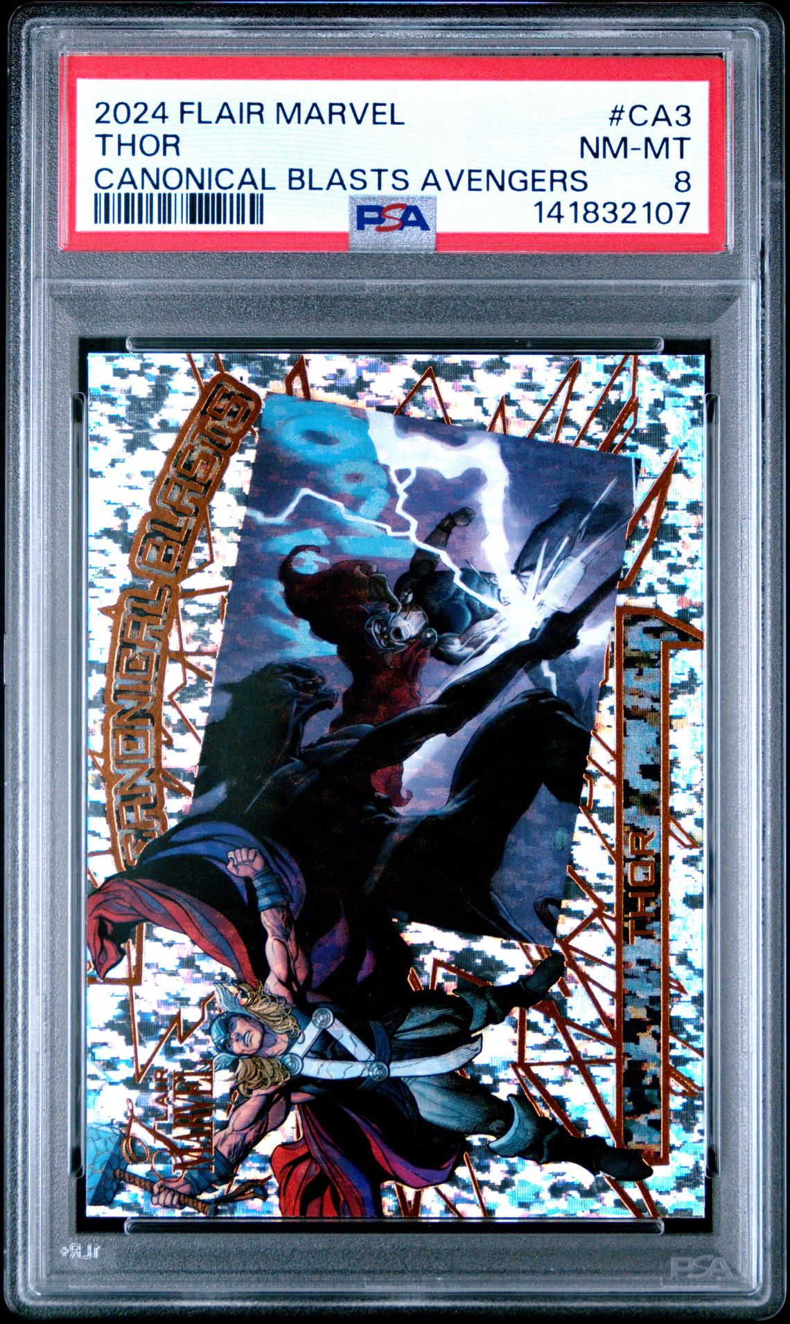 2024 Upper Deck Flair Marvel Canonical Blasts Avengers Thor #Ca3 Nm-Mt 8 front