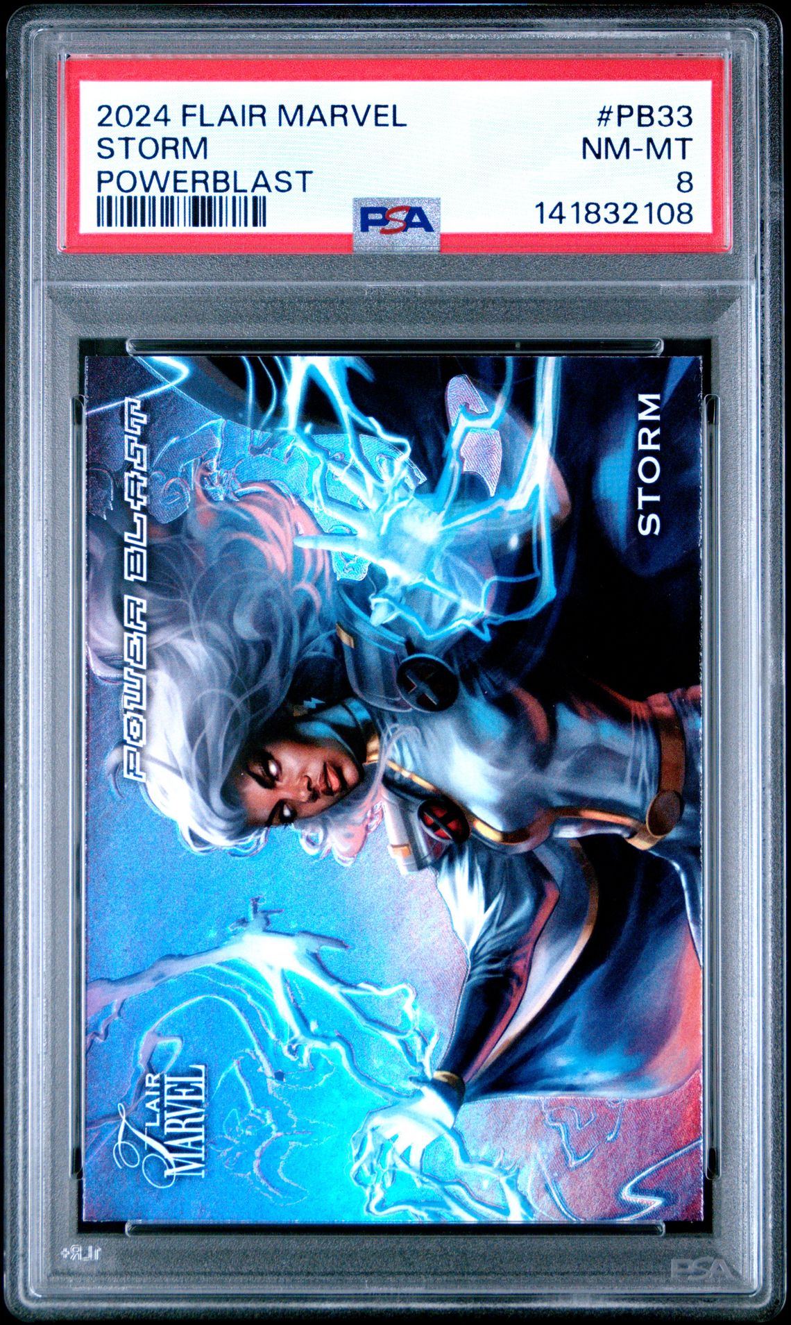 2024 Upper Deck Flair Marvel Powerblast Storm #Pb33 Nm-Mt 8 front
