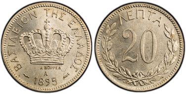 1895-A 20 Lep MS62