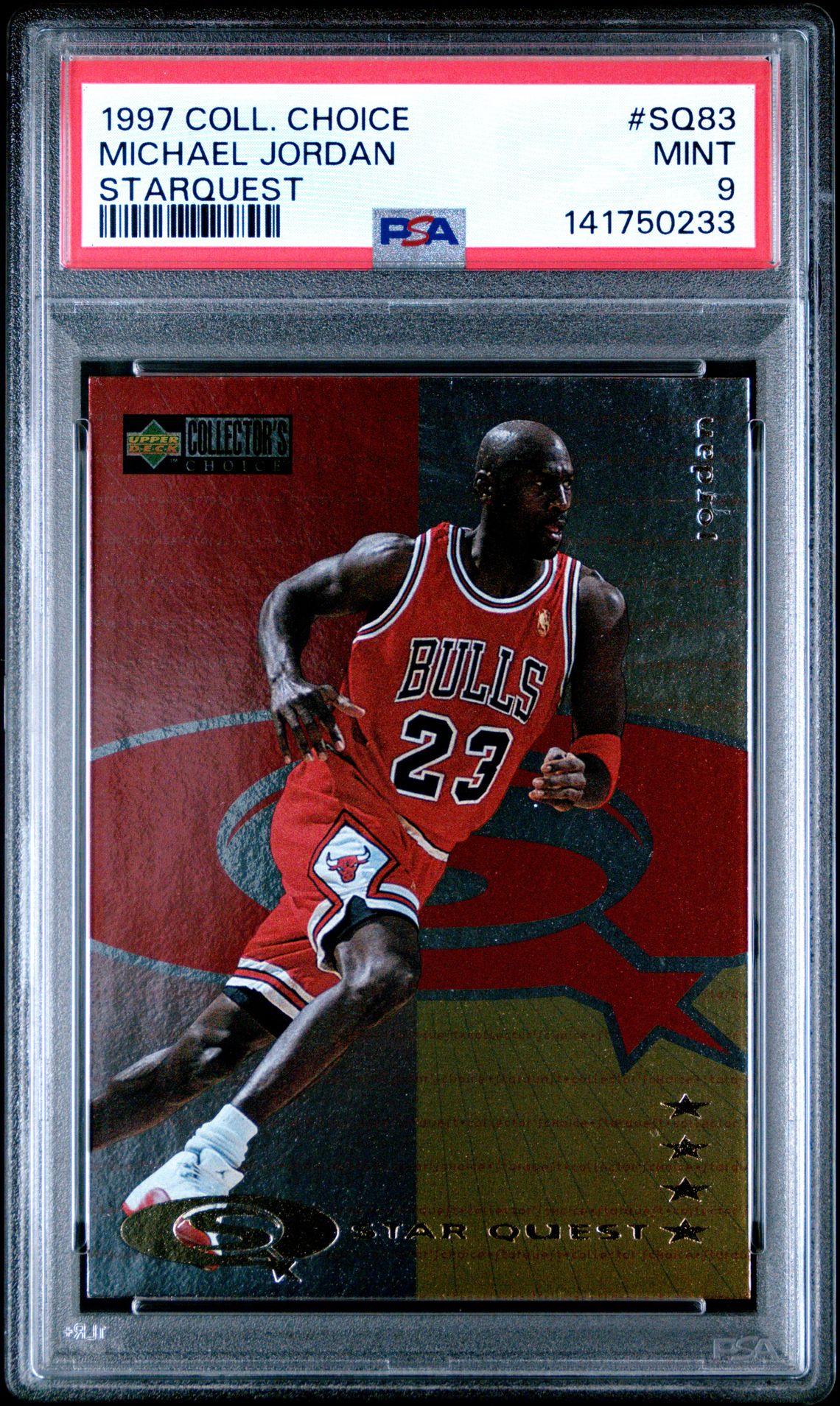 1997 Collector's Choice Starquest Michael Jordan #Sq83 (Starquest) Mint 9 front