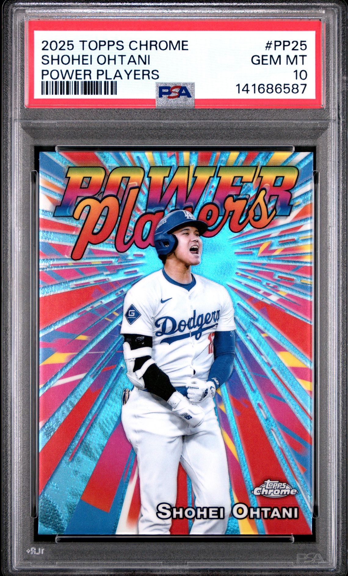 2025 Topps Chrome Power Players Shohei Ohtani #Pp25 Gem Mt 10 front