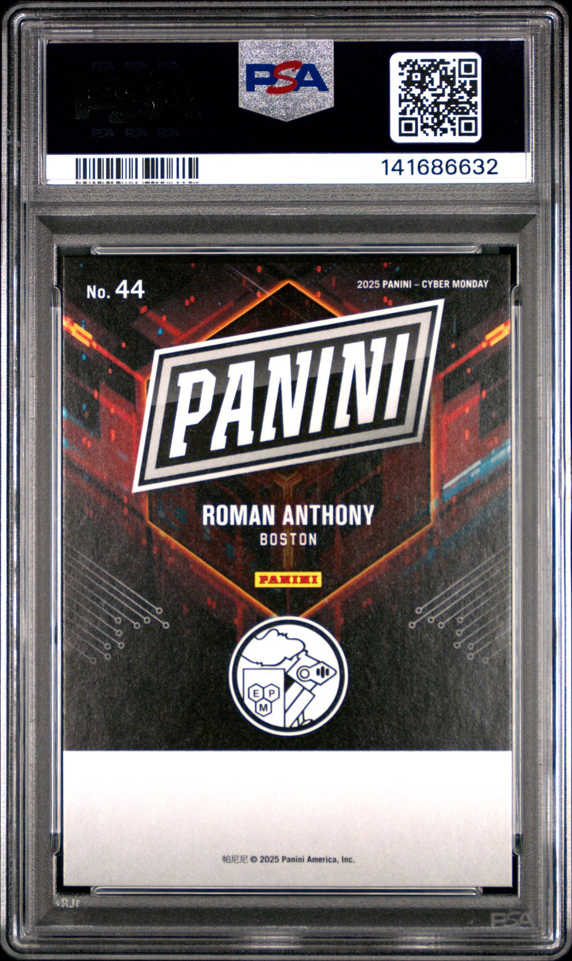 2025 Panini Cyber Monday Roman Anthony #44 Mint 9 back