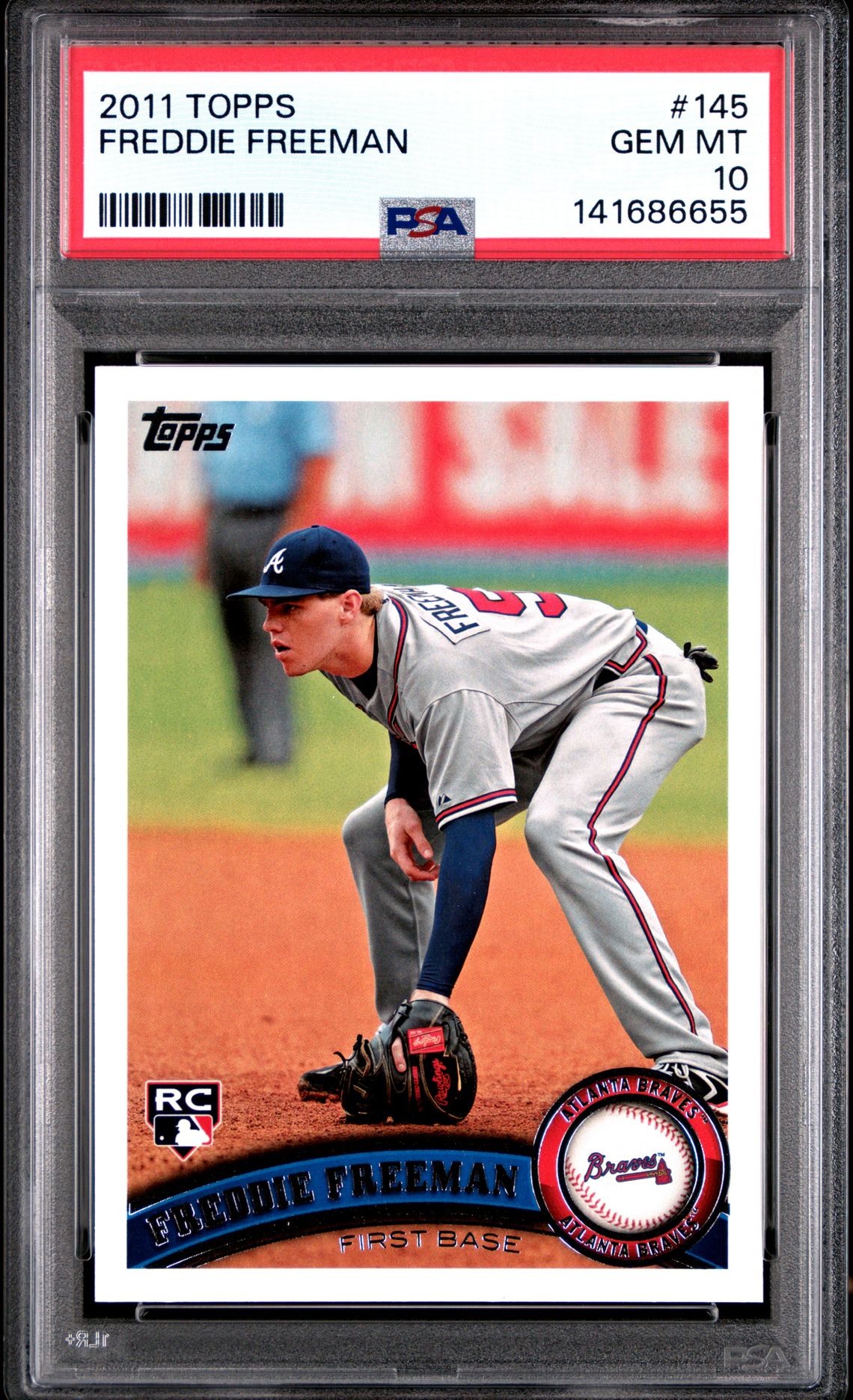 2011 Topps Freddie Freeman #145 Gem Mt 10 front