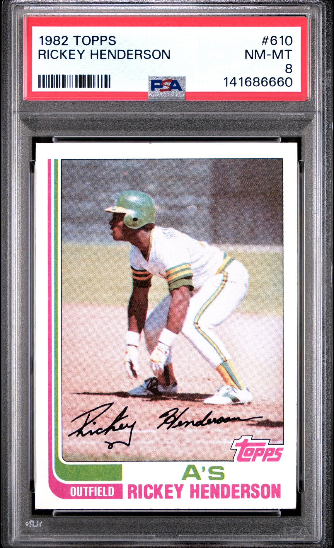 1982 Topps Rickey Henderson #610 Nm-Mt 8 front