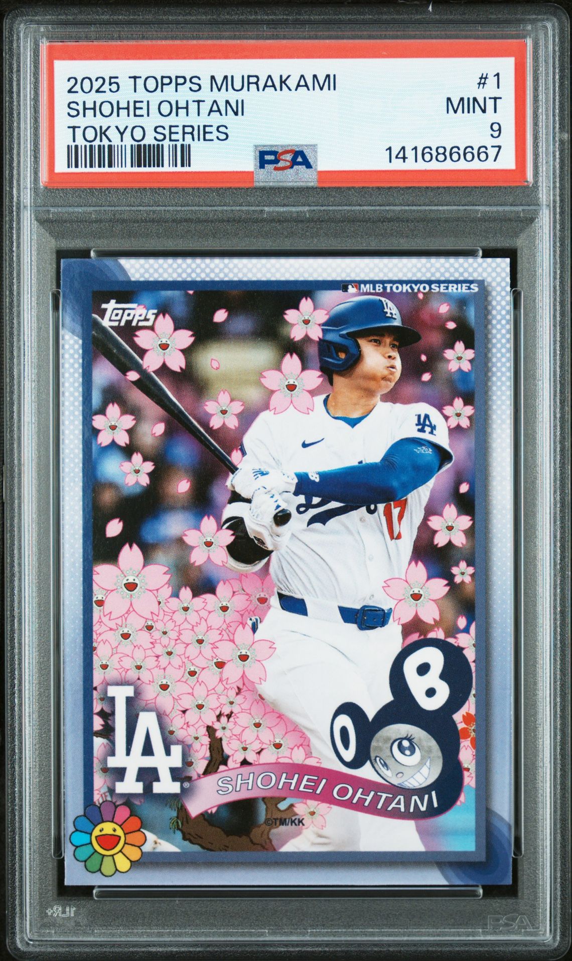 2025 Topps Takashi Murakami + Mlb World Tour Tokyo Series Shohei Ohtani #1 Mint 9 front