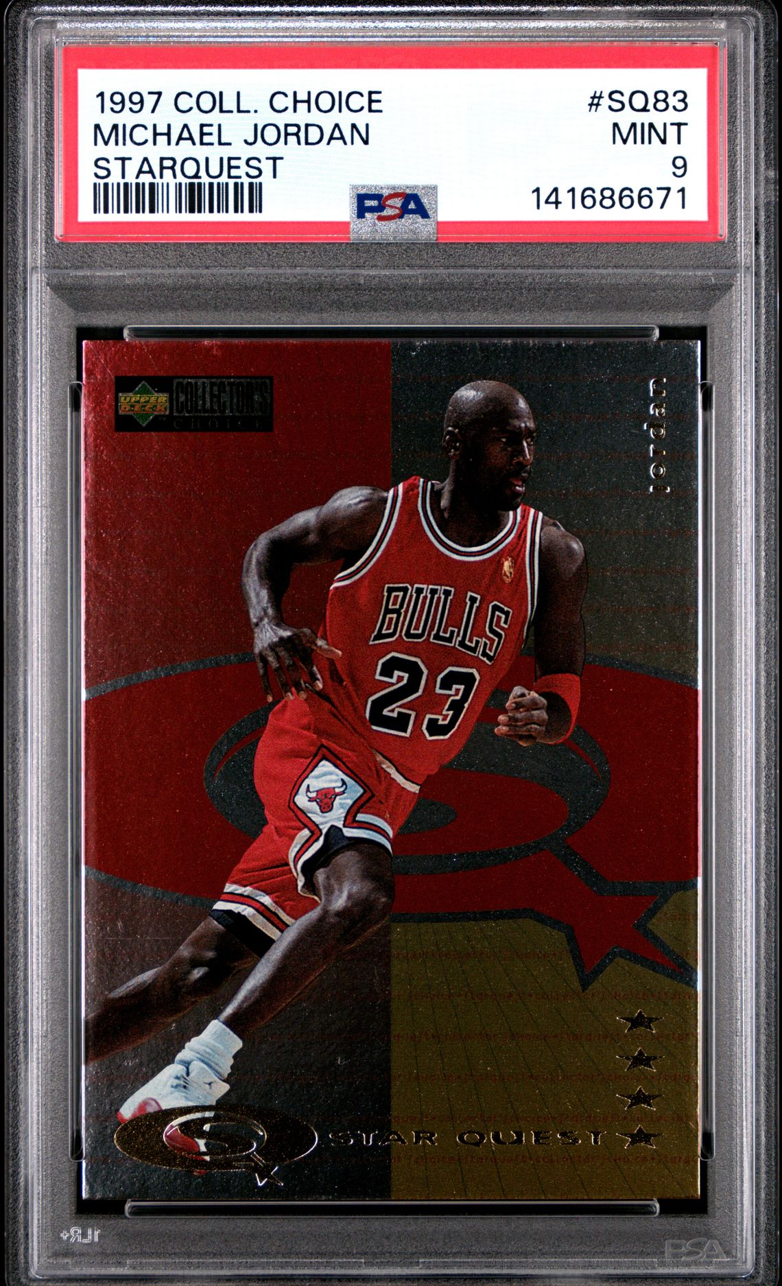 1997 Collector's Choice Starquest Michael Jordan #Sq83 (Starquest) Mint 9 front