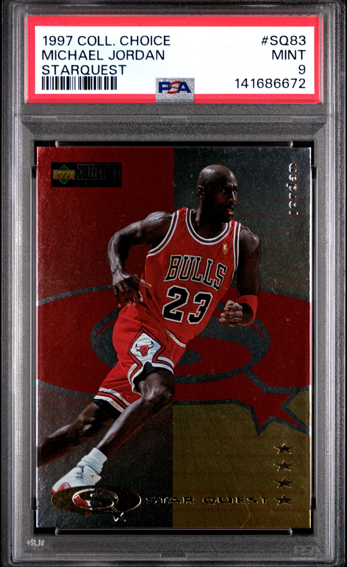 1997 Collector's Choice Starquest Michael Jordan #Sq83 (Starquest) Mint 9 front