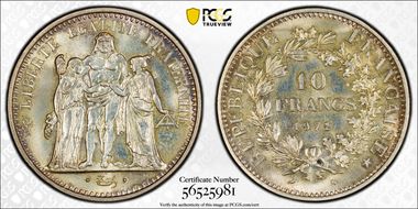 1972 10 Fr Gad-813 F-364 MS66