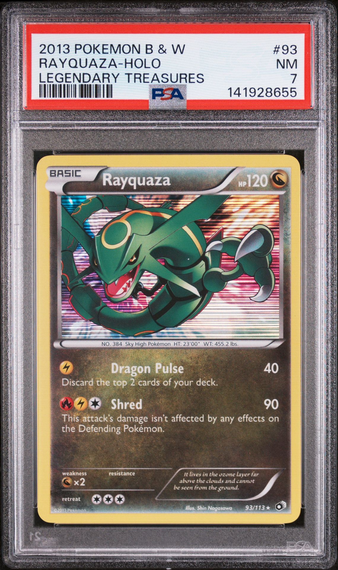 2013 Pokemon Black & White Legendary Treasures Rayquaza-Holo #93 (Legendary Treasures) Nm 7 front