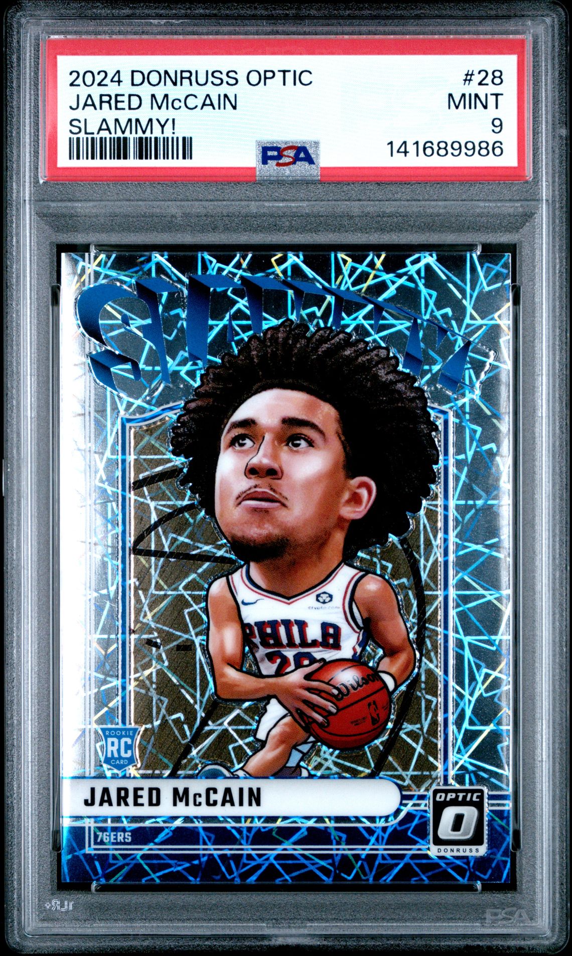 2024 Panini Donruss Optic Slammy! Jared Mccain #28 Mint 9 front