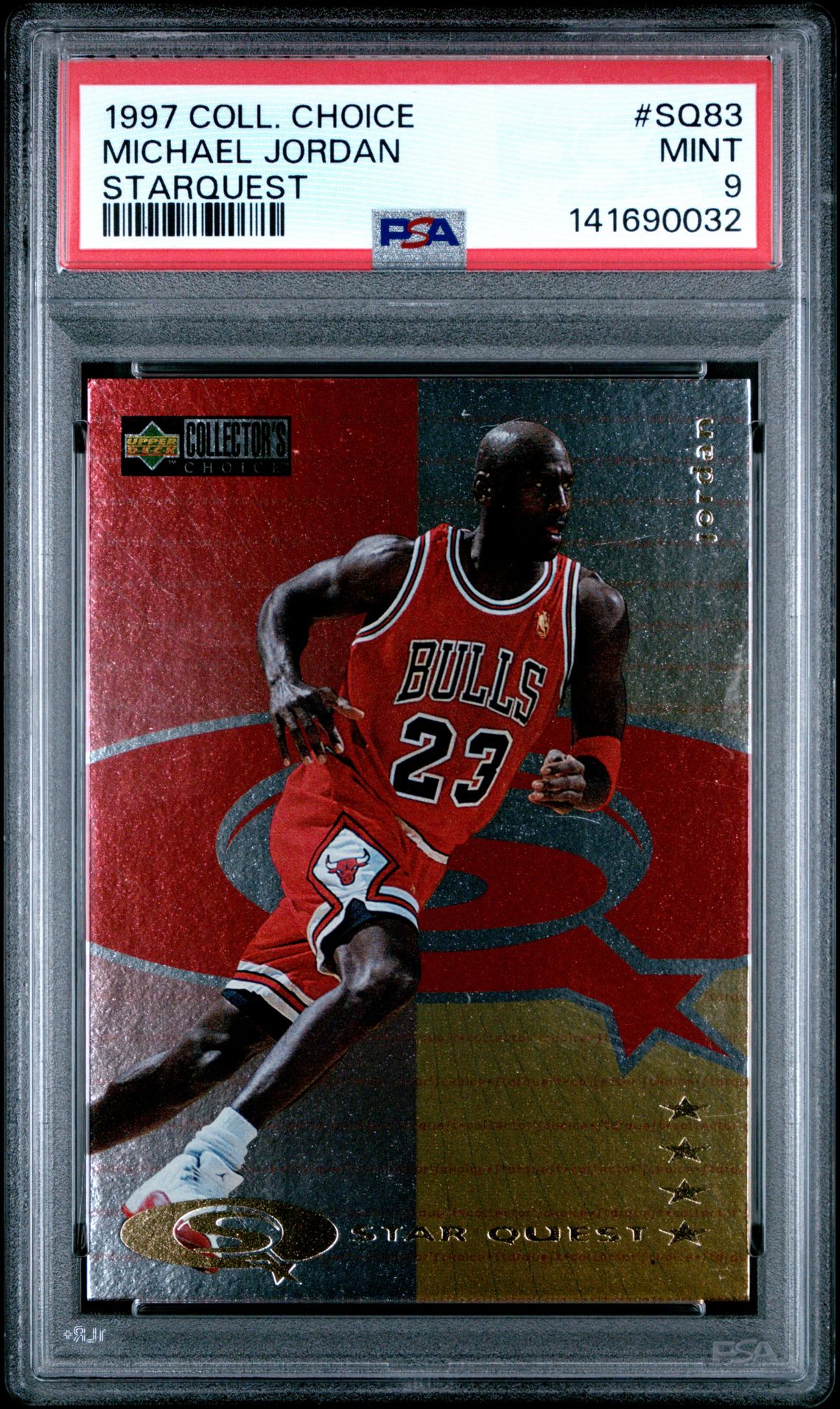 1997 Collector's Choice Starquest Michael Jordan #Sq83 (Starquest) Mint 9 front
