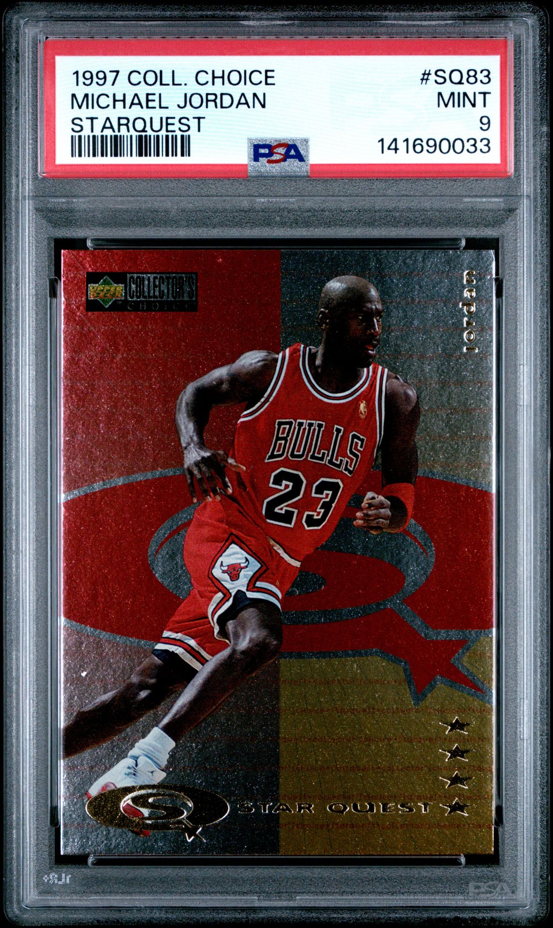 1997 Collector's Choice Starquest Michael Jordan #Sq83 (Starquest) Mint 9 front