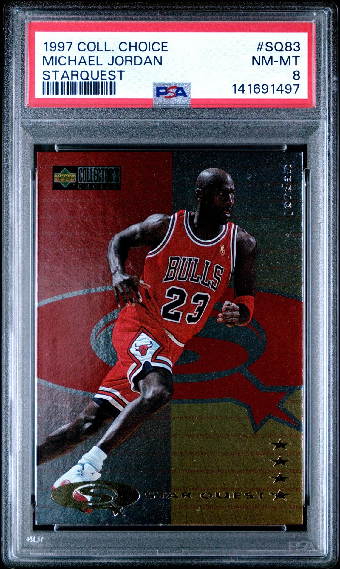 1997 Collector's Choice Starquest Michael Jordan #Sq83 (Starquest) Nm-Mt 8 front