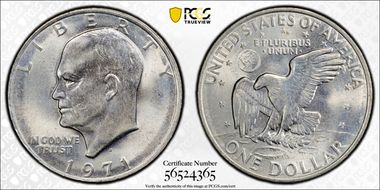 1971-D $1 MS67