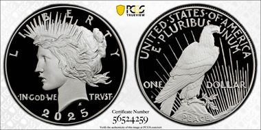 2025-S $1 Peace Dollar PR70DCAM