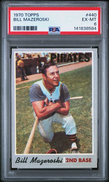 1970 Topps #440 Bill Mazeroski front