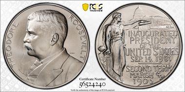 (2013) AR Medal Theodore Roosevelt Matte Finish MS70