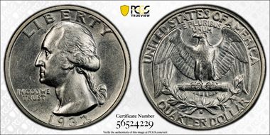 1932-S 25C AU53