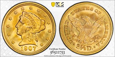 1907 $2.50 MS67