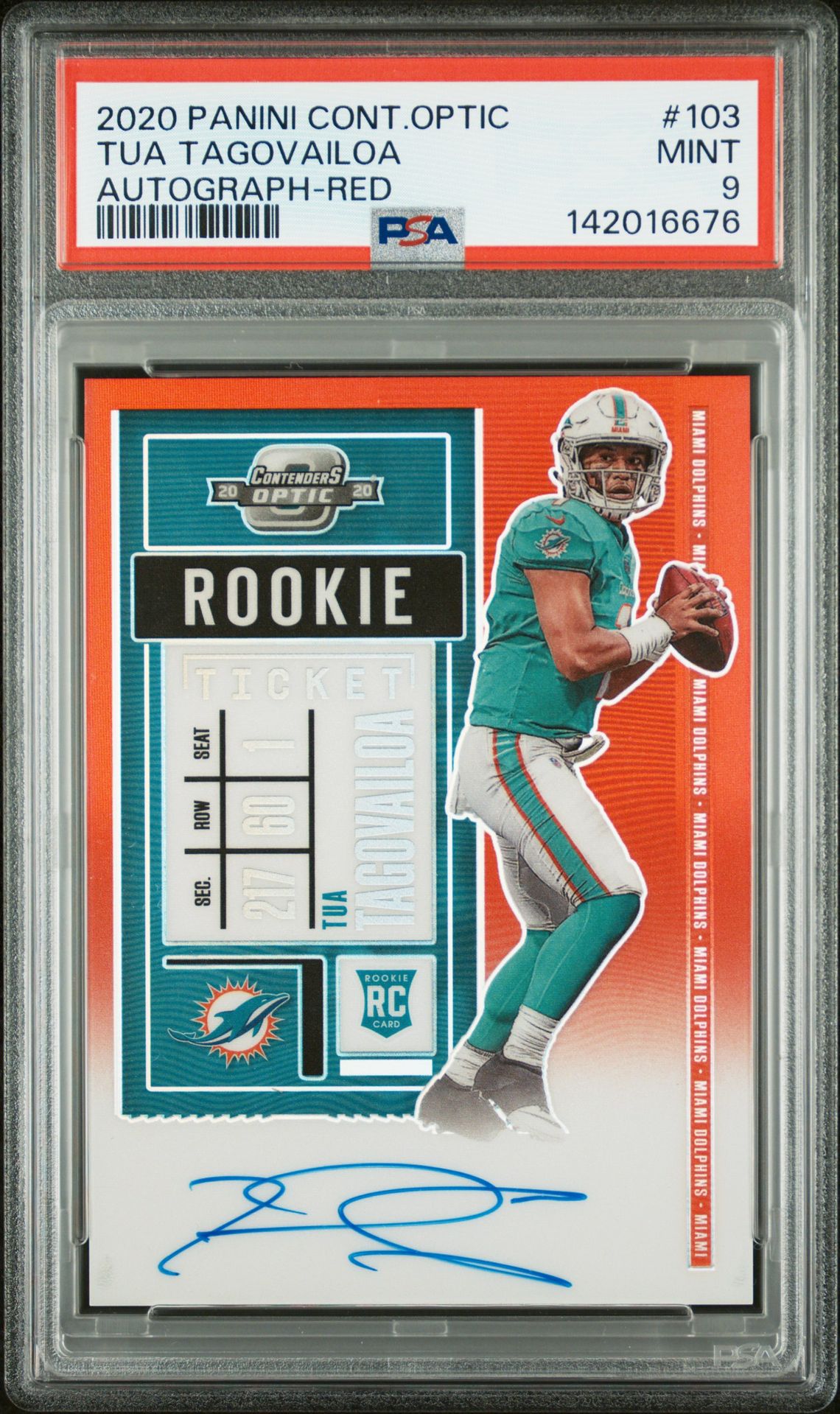 2020 Panini Panini Contenders Optic #103 Tua Tagovailoa front