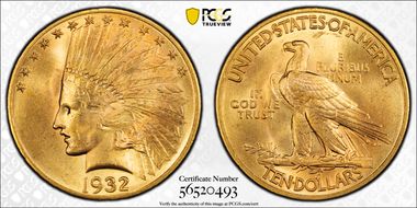 1932 $10 MS65