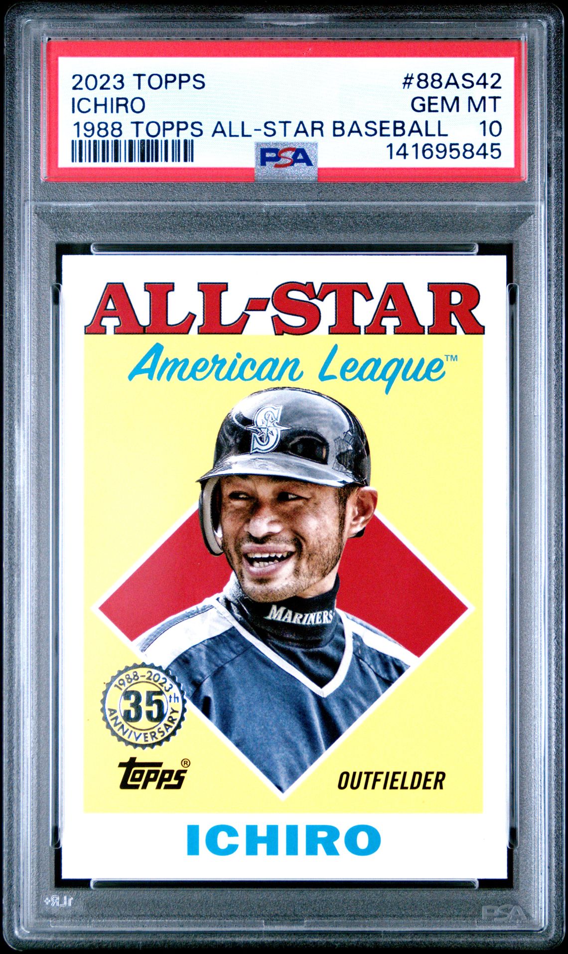 2023 Topps 1988 Topps All-Star Baseball Ichiro #88As42 (1988 Topps All-Star Baseball) Gem Mt 10 front