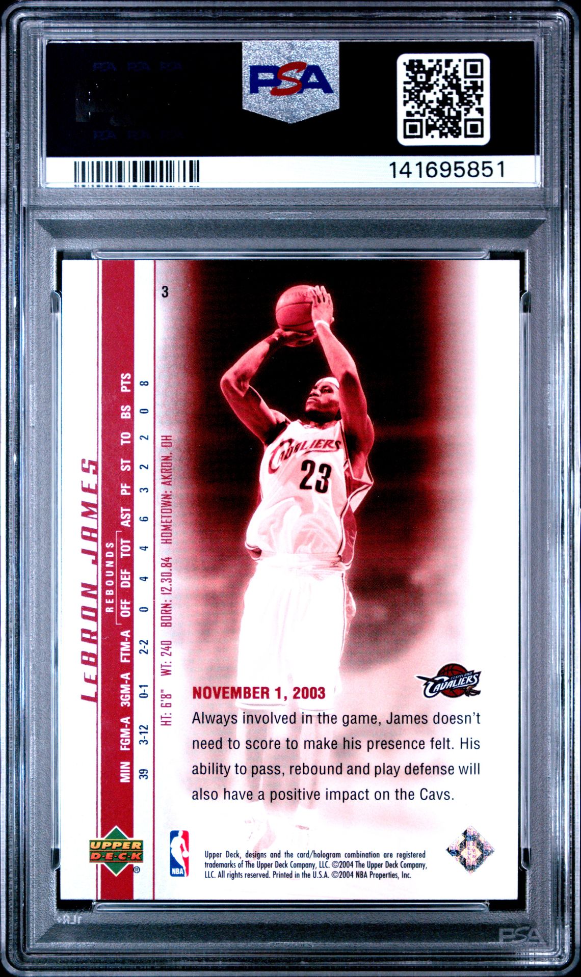lebron james phenomenal beginning card