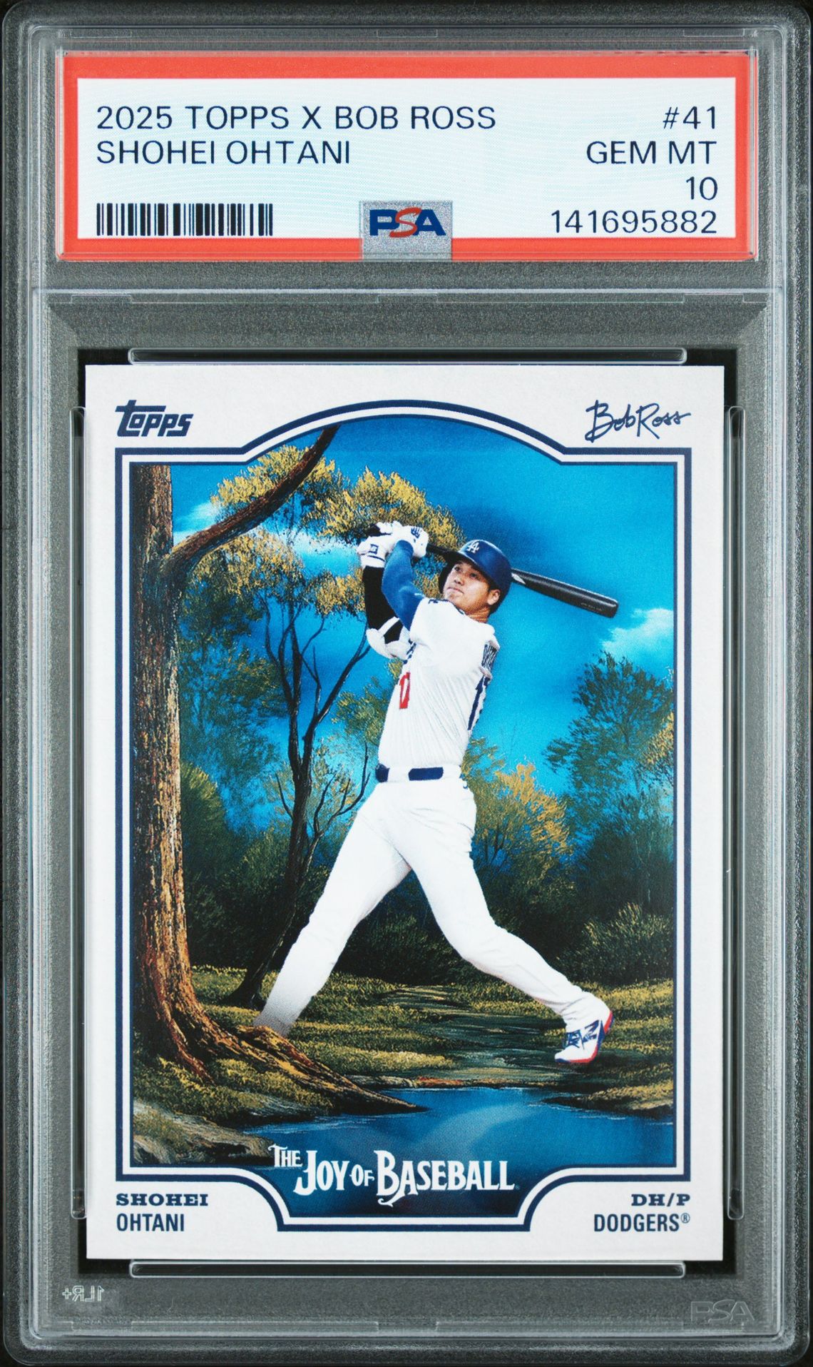 2025 Topps X Bob Ross The Joy Of Baseball Shohei Ohtani #41 Gem Mt 10 front
