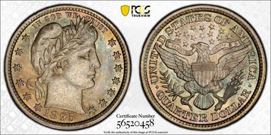 1895 25C MS66