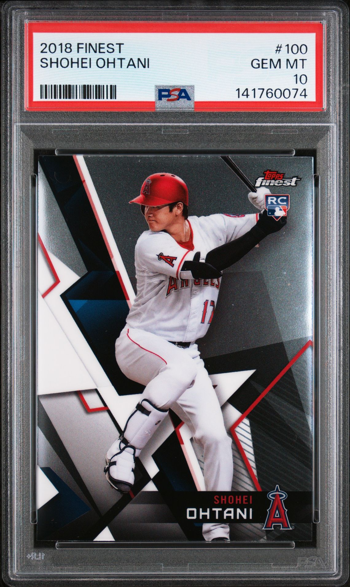 2018 Topps FINEST #100 Shohei Ohtani front