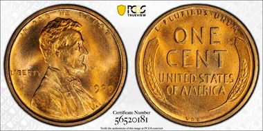 1909 VDB 1C MS66+ RD