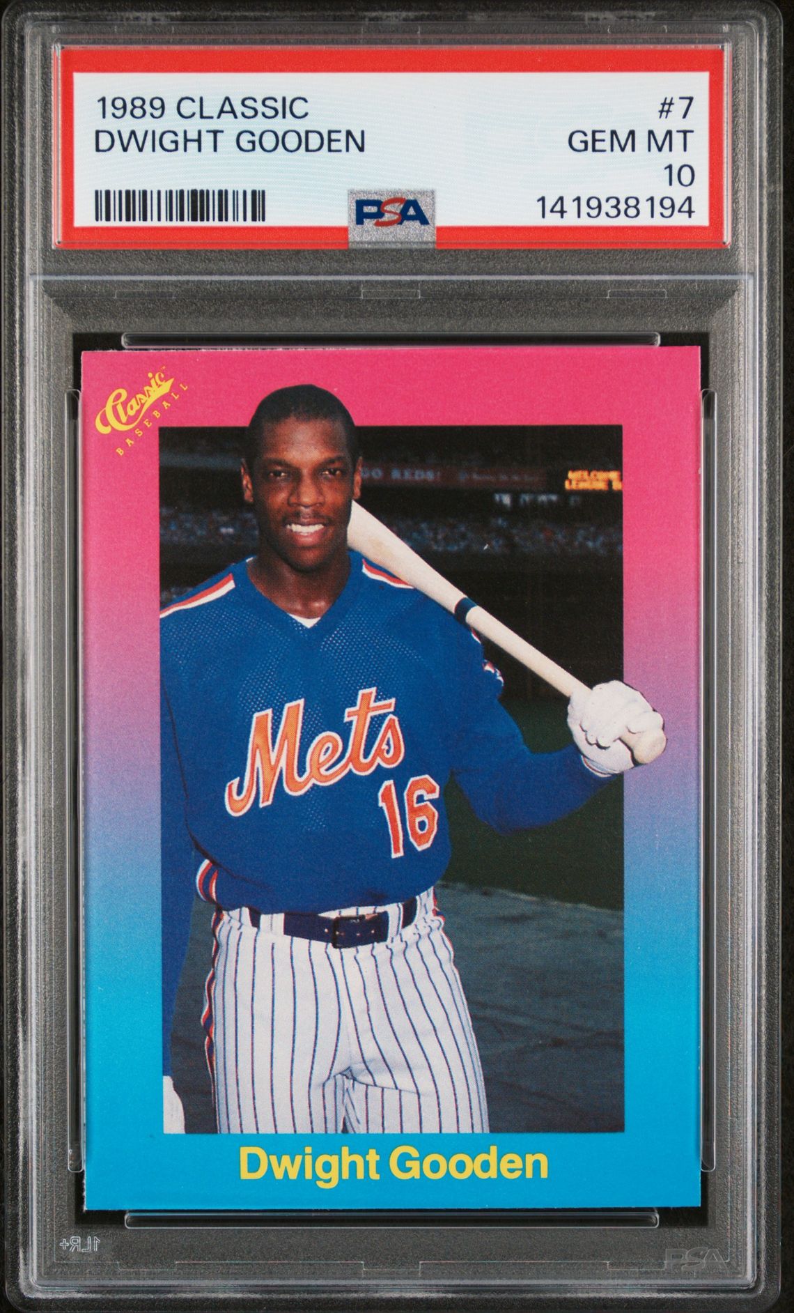 1989 Classic CLASSIC #7 Dwight Gooden front