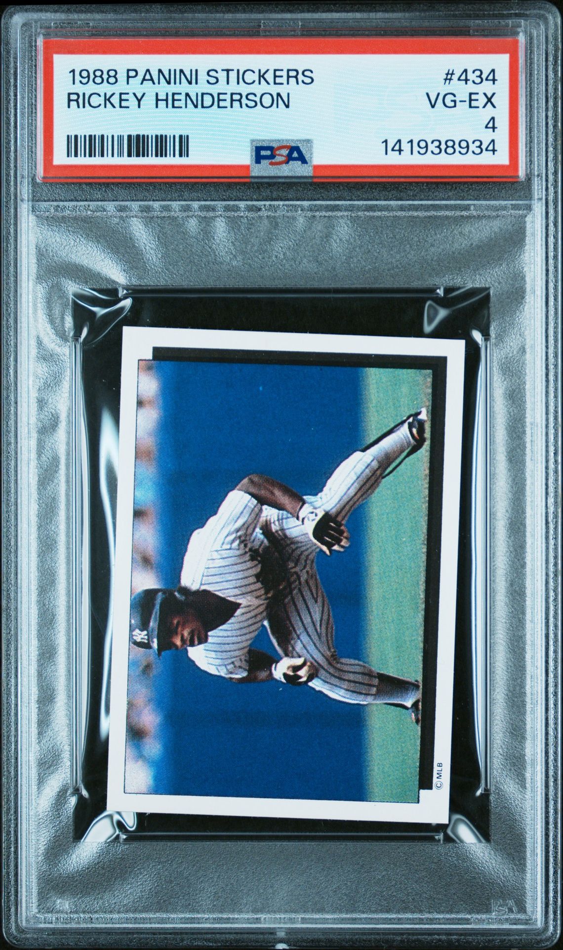 1988 Panini PANINI STICKERS #434 Rickey Henderson front