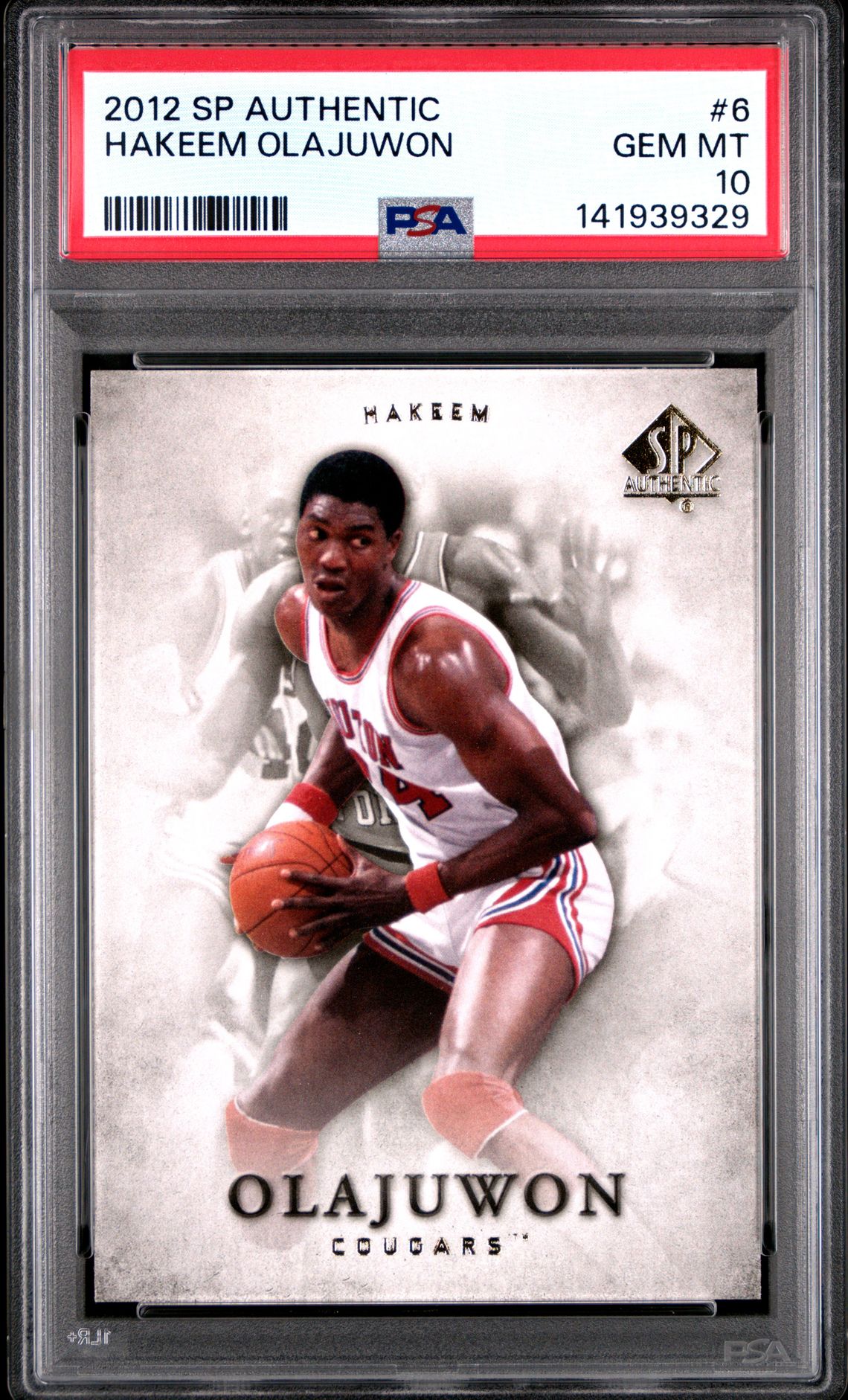 2012 Upper Deck SP Authentic #6 Hakeem Olajuwon front