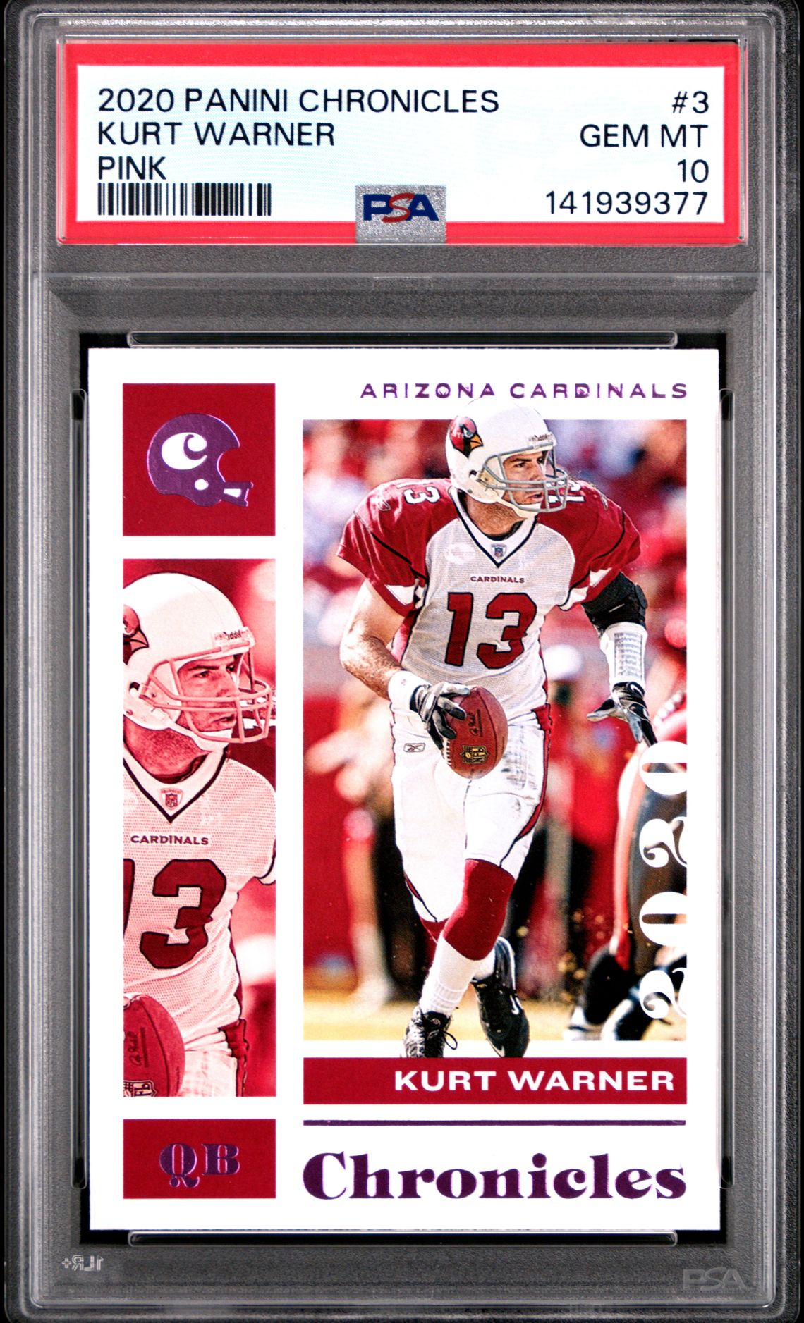 2020 Panini PANINI CHRONICLES PINK #3 Kurt Warner front