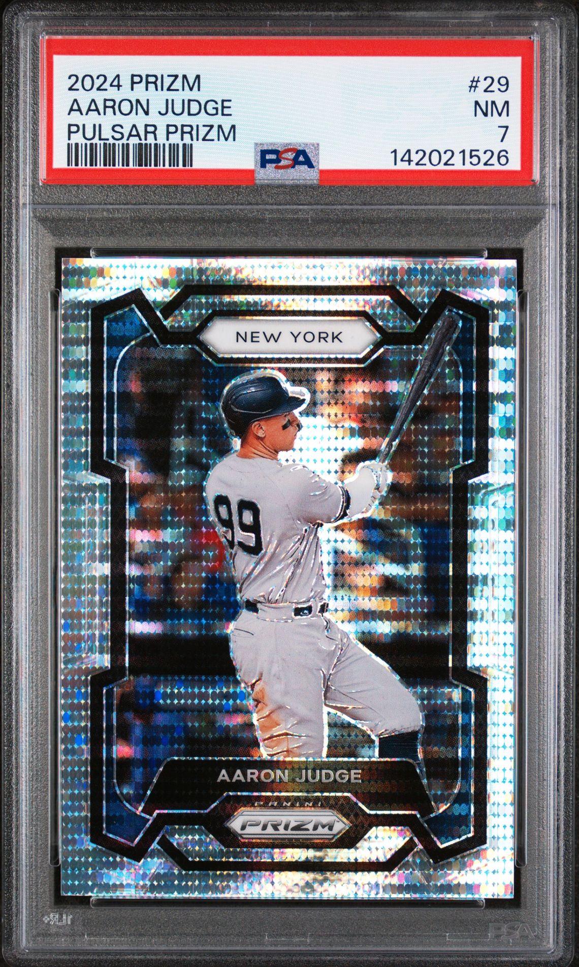 2024 Panini Prizm Aaron Judge #29 (Pulsar Prizm) Nm 7 front