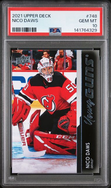 2021 Upper Deck Young Guns #748 Nico Daws front