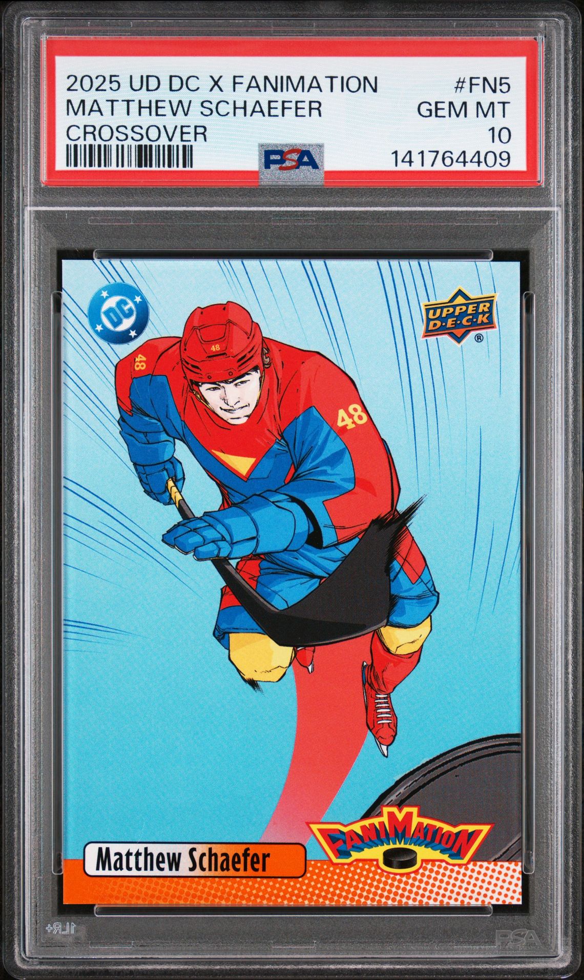 2025 Upper Deck UPPER DECK DC X FANIMATION CROSSOVER SILVER #FN5 Matthew Schaefer front