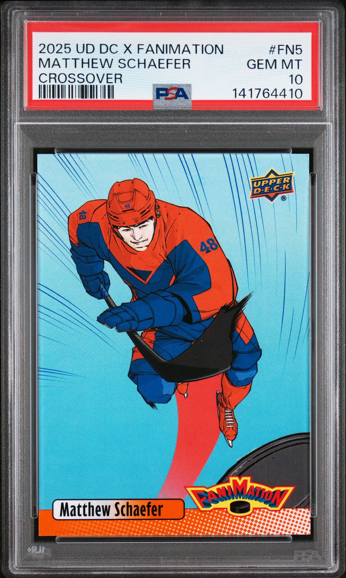 2025 Upper Deck UPPER DECK DC X FANIMATION CROSSOVER SILVER #FN5 Matthew Schaefer front