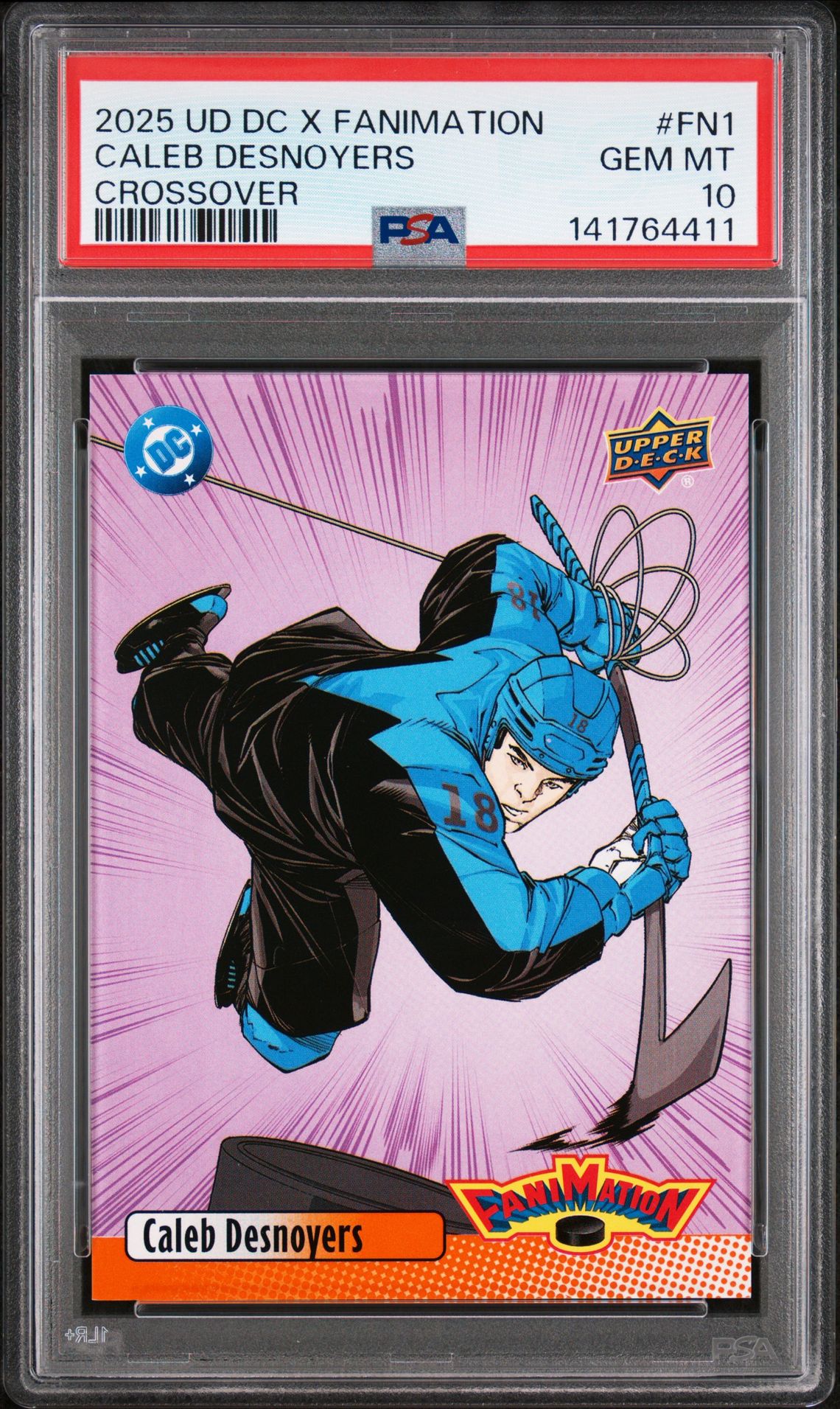 2025 Upper Deck UPPER DECK DC X FANIMATION CROSSOVER #FN1 Caleb Desnoyers front