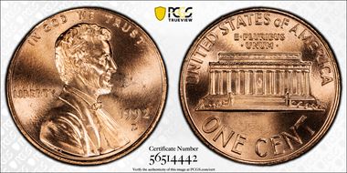 1992-D 1C MS66RD