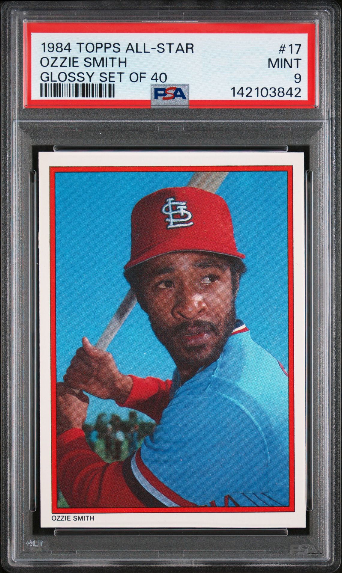 1984 Topps TOPPS ALL-STAR GLOSSY SET OF 40 #17 Ozzie Smith front